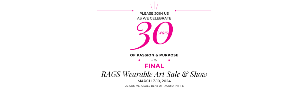 Join us for the 30th and final RAGS Wearable Art Sale & Show